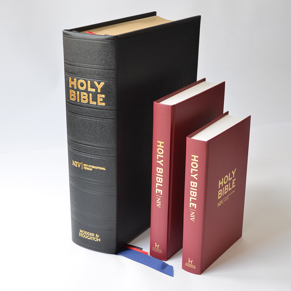 Size comparison between lectern and burgundy editions.
